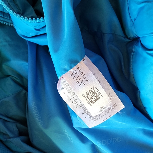 Adidas blue puffer jacket size L - Picture 9 of 11